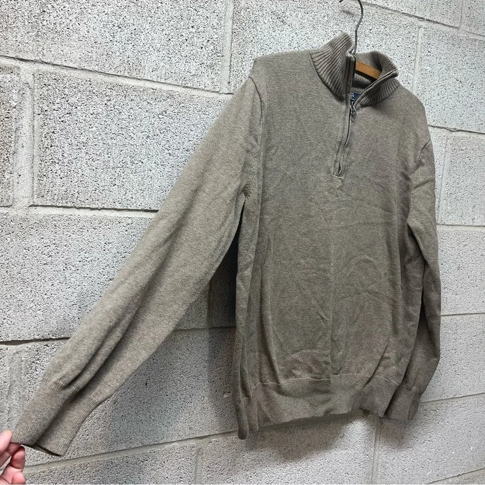 J. Crew Cotton Half Zip Sweater